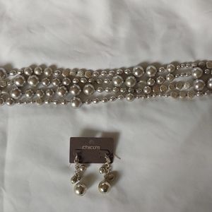 Chico's Necklace and Earring Set